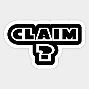 claim Sticker